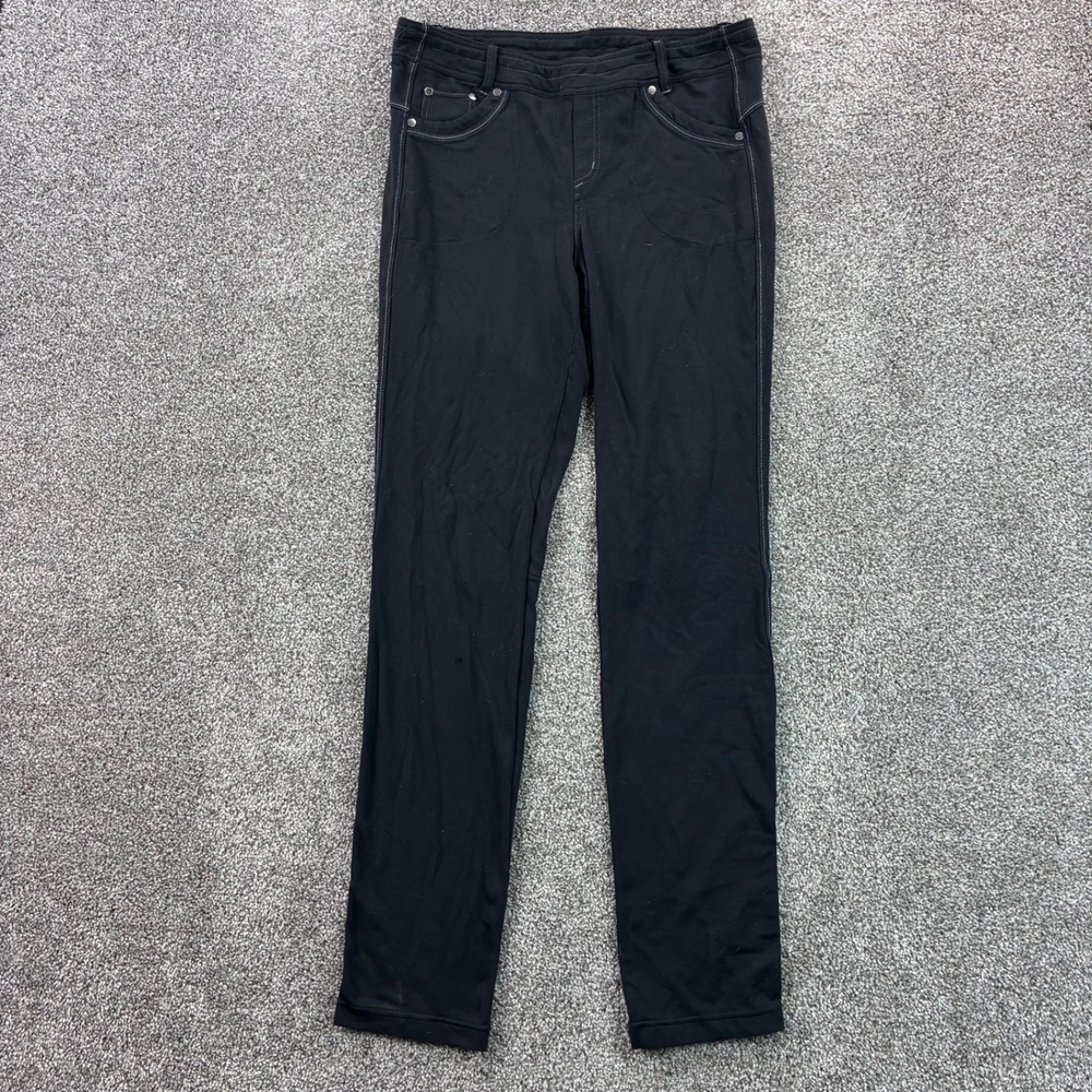 Kuhl Krush Pants Womens 12 Short Black Cargo Lightweight Hiking Stretch Outdoors